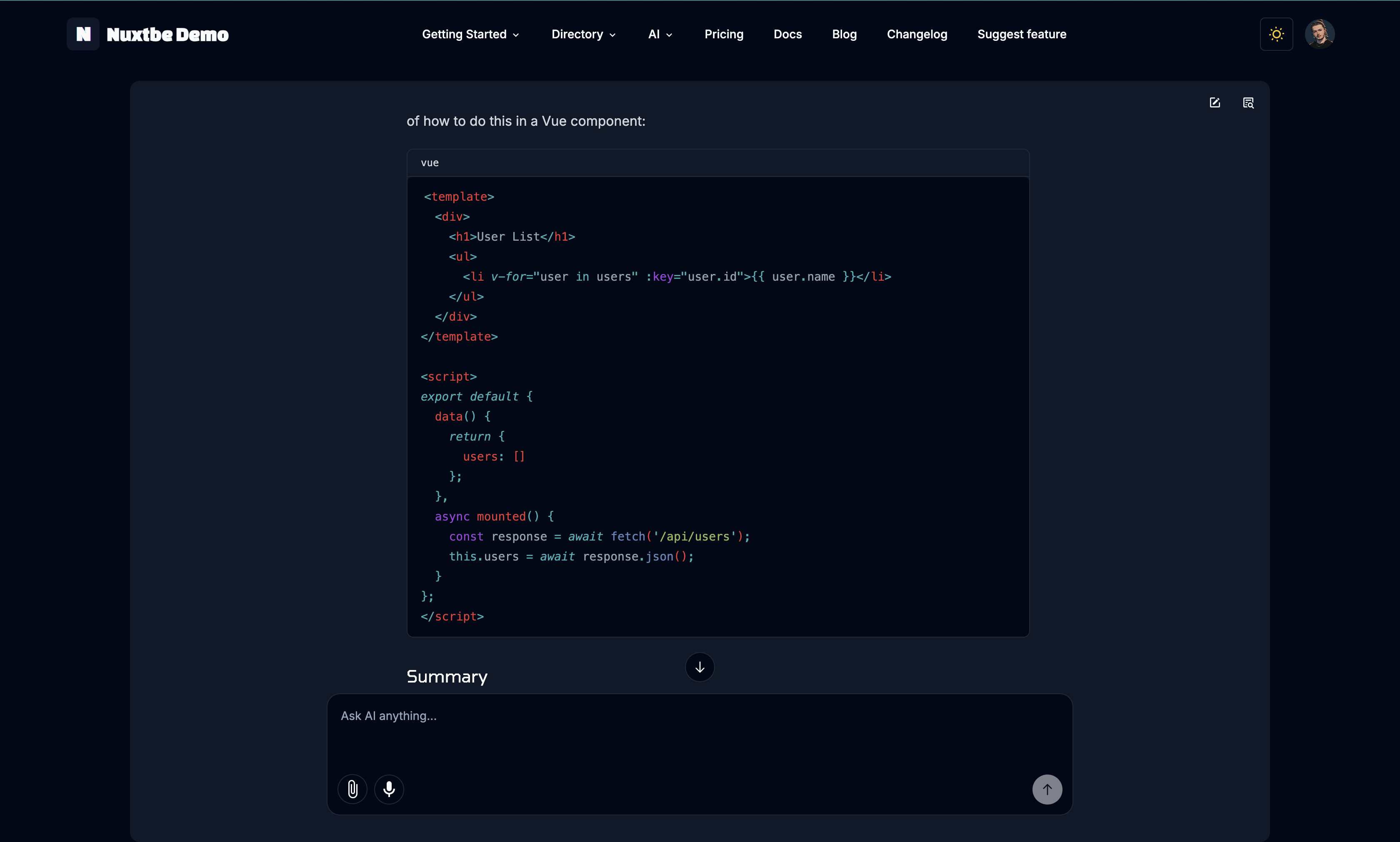 Feature: AI Templates Layer